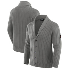 Buffalo Bills J. Palmer The Playmaker Cardigan Raglan Sweater Graphite - NFL