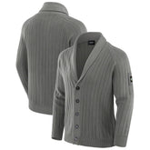 Green Bay Packers J. Palmer The Playmaker Cardigan Raglan Sweater Graphite - NFL