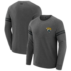 Jacksonville Jaguars J. Palmer Players Lounge Raglan Tri-Blend Sweatshirt Dark Heather Gray - NFL
