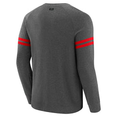 Kansas City Chiefs J. Palmer Players Lounge Raglan Tri-Blend Sweatshirt Dark Heather Gray - NFL
