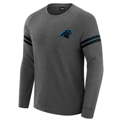 Carolina Panthers J. Palmer Players Lounge Raglan Tri-Blend Sweatshirt Dark Heather Gray - NFL