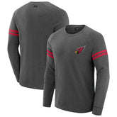 Arizona Cardinals J. Palmer Players Lounge Raglan Tri-Blend Sweatshirt Dark Heather Gray - NFL