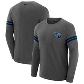 Tennessee Titans J. Palmer Players Lounge Raglan Tri-Blend Sweatshirt Dark Heather Gray - NFL