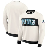 Carolina Panthers Darius Rucker Collection Colorblock Pullover Sweatshirt Cream - Fanatics