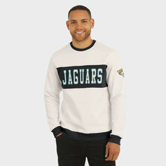 Jacksonville Jaguars Darius Rucker Collection Colorblock Pullover Sweatshirt Cream - Fanatics