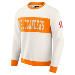 Tampa Bay Buccaneers Darius Rucker Collection Colorblock Pullover Sweatshirt Cream - Fanatics