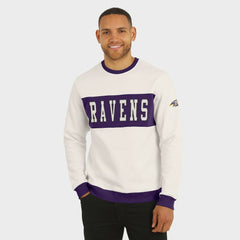 Baltimore Ravens Darius Rucker Collection Colorblock Pullover Sweatshirt Cream - Fanatics