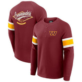 Washington Commanders Darius Rucker Collection Waffle-Knit Raglan Long Sleeve Henley T-Shirt Burgundy - Fanatics