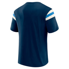 Tennessee Titans Darius Rucker Collection Football Stripe Sleeve T-Shirt Navy - Fanatics