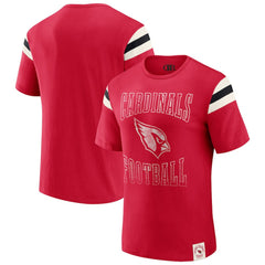 Arizona Cardinals Darius Rucker Collection Football Stripe Sleeve T-Shirt Cardinal - Fanatics