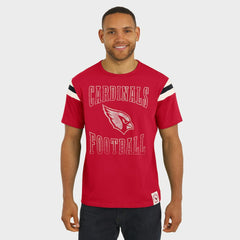 Arizona Cardinals Darius Rucker Collection Football Stripe Sleeve T-Shirt Cardinal - Fanatics