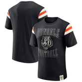 Cincinnati Bengals Darius Rucker Collection Football Stripe Sleeve T-Shirt Black - Fanatics