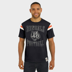 Cincinnati Bengals Darius Rucker Collection Football Stripe Sleeve T-Shirt Black - Fanatics