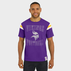 Minnesota Vikings Darius Rucker Collection Football Stripe Sleeve T-Shirt Purple - Fanatics