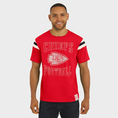 Kansas City Chiefs Darius Rucker Collection Football Stripe Sleeve T-Shirt Red - Fanatics