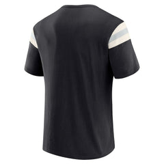 Las Vegas Raiders Darius Rucker Collection Football Stripe Sleeve T-Shirt Black - Fanatics