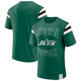 New York Jets Darius Rucker Collection Football Stripe Sleeve T-Shirt Green - Fanatics