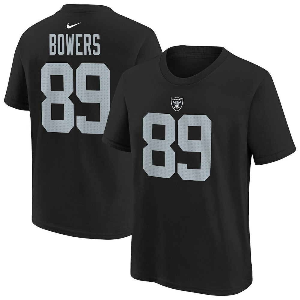 Brock Bowers Las Vegas Raiders Youth Player Name & Number T-Shirt Black - Nike