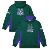 Mitchell & Ness - Milwaukee Bucks Hardwood Classics Team Origins Fleece Pullover Hoodie - Hunter Green