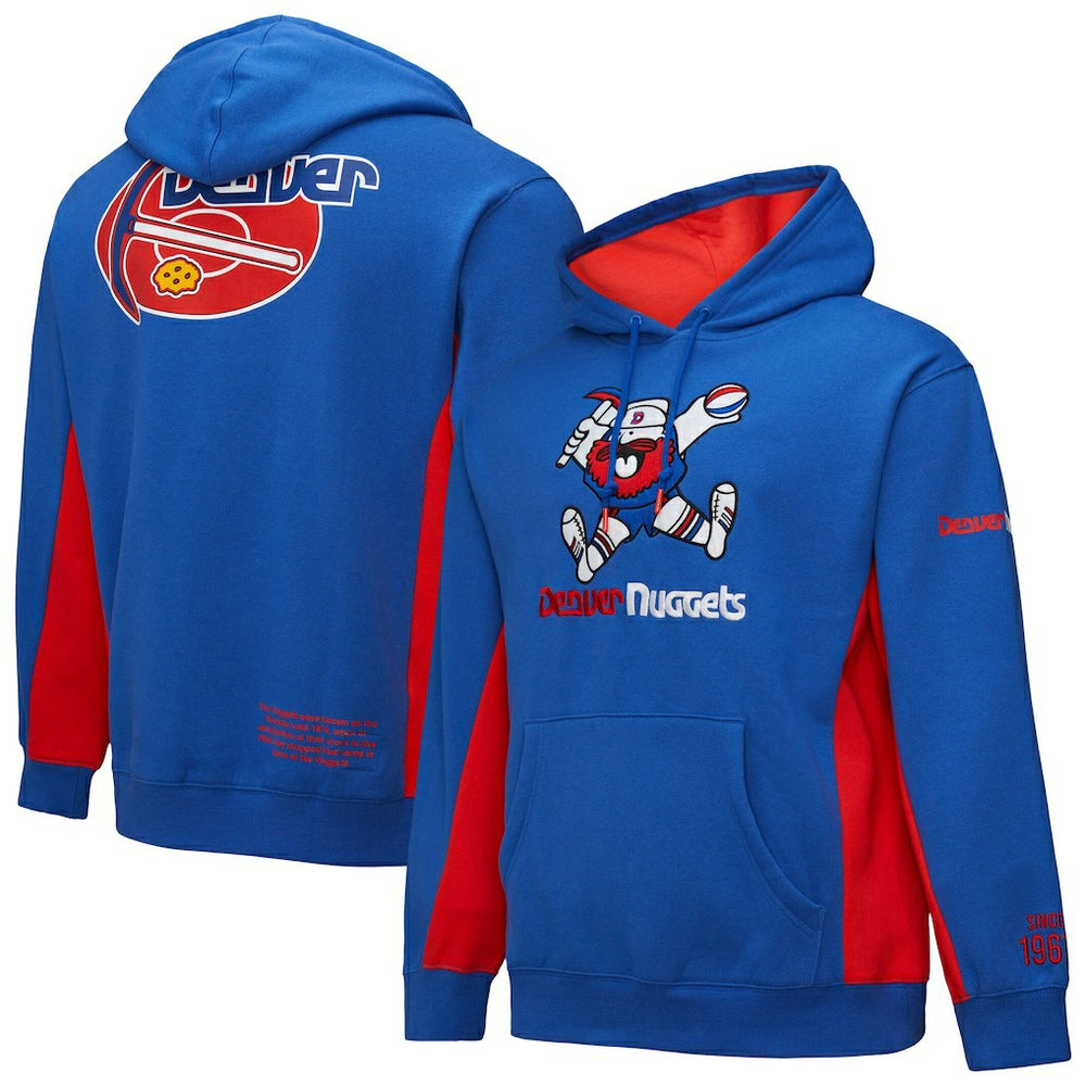 Mitchell & Ness - Denver Nuggets Hardwood Classics Team Origins Fleece Pullover Hoodie - Royal