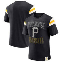 Pittsburgh Pirates Darius Rucker Collection by Fanatics Distressed Sleeve Stripe T-Shirt Online