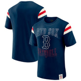 Boston Red Sox Darius Rucker Collection by Fanatics Distressed Sleeve Stripe T-Shirt Lifestyle