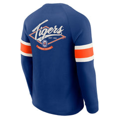 Detroit Tigers Darius Rucker Collection by Fanatics Waffle-Knit Raglan Long Sleeve Henley T-Shirt Clearance