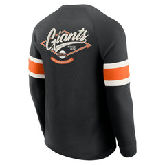 San Francisco Giants Darius Rucker Collection by Fanatics Waffle-Knit Raglan Long Sleeve Henley T-Shirt discount