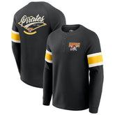 Pittsburgh Pirates Darius Rucker Collection by Fanatics Waffle-Knit Raglan Long Sleeve Henley T-Shirt discount