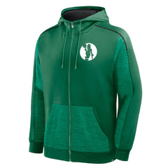 Fanatics - Boston Celtics Back Door Cut Play Defender Full-Zip Hoodie - Kelly Green