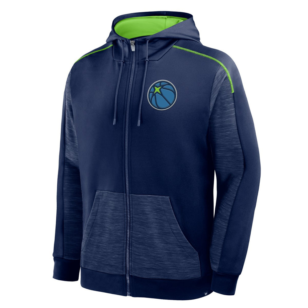 Fanatics - Minnesota Timberwolves Back Door Cut Play Defender Full-Zip Hoodie - Navy