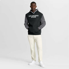 Fanatics - San Antonio Spurs Half Court Shot Clock Fastbreak Hoodie - Black/Gray