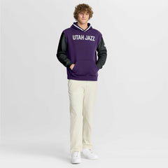 Fanatics - Utah Jazz Half Court Shot Clock Fastbreak Hoodie - Purple/Black