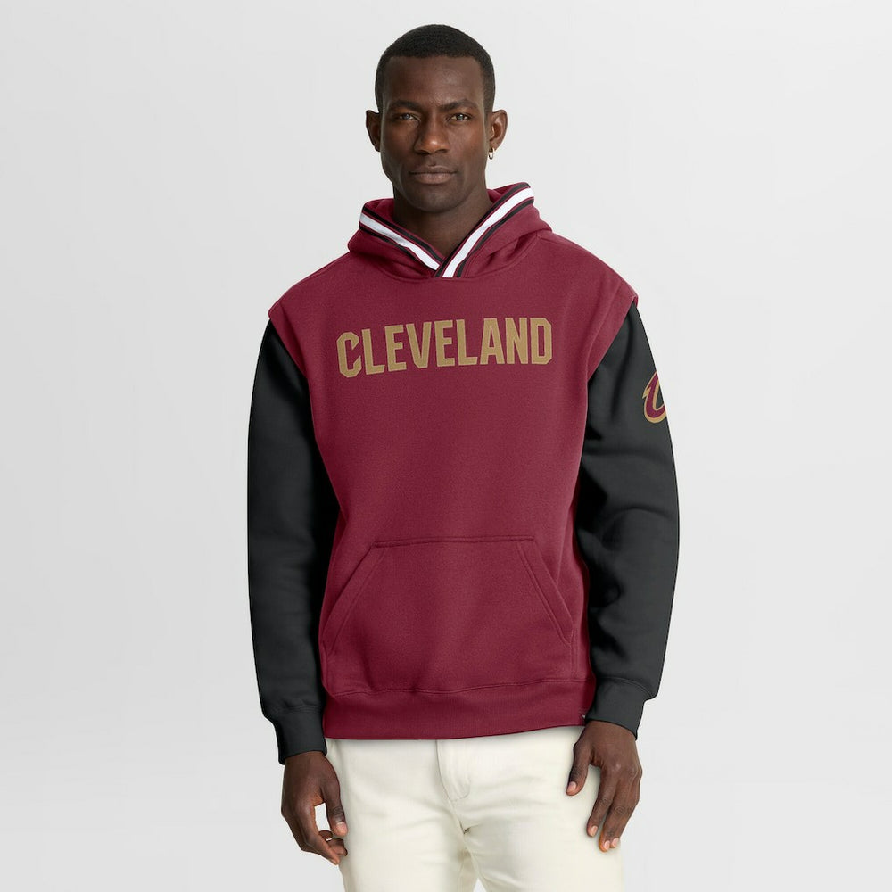 Fanatics - Cleveland Cavaliers Half Court Shot Clock Fastbreak Hoodie - Wine/Black