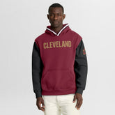 Fanatics - Cleveland Cavaliers Half Court Shot Clock Fastbreak Hoodie - Wine/Black