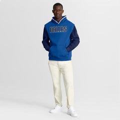 Fanatics - Dallas Mavericks Half Court Shot Clock Fastbreak Hoodie - Blue/Navy