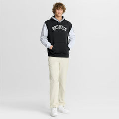 Fanatics - Brooklyn Nets Half Court Shot Clock Fastbreak Hoodie - Black/White