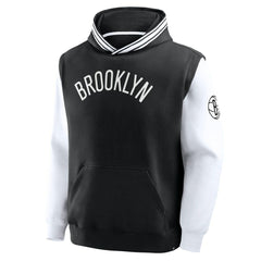 Fanatics - Brooklyn Nets Half Court Shot Clock Fastbreak Hoodie - Black/White