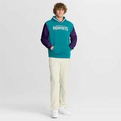Fanatics - Charlotte Hornets Half Court Shot Clock Fastbreak Hoodie - Teal/Purple