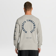 Fanatics - Minnesota Timberwolves Crossover Collection Ball Screen Action Premium Long Sleeve T-Shirt - Cream