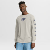 Fanatics - Oklahoma City Thunder Crossover Collection Ball Screen Action Premium Long Sleeve T-Shirt - Cream