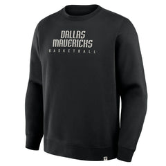 Fanatics - Dallas Mavericks Crossover Collection Defensive Rotation Drill Premium Pullover Sweatshirt - Black