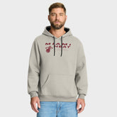 Fanatics - Miami Heat Crossover Collection Blocked Shot Premium Pullover Hoodie - Off White