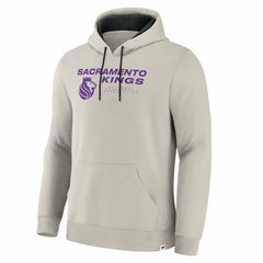 Fanatics - Sacramento Kings Crossover Collection Blocked Shot Premium Pullover Hoodie - Off White