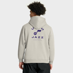 Fanatics - Utah Jazz Crossover Collection Blocked Shot Premium Pullover Hoodie - Off White