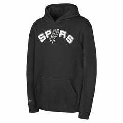 Mitchell & Ness - San Antonio Spurs Preschool Retro Logo Pullover Hoodie - Black