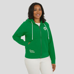 NBA - Boston Celtics WEAR by Erin Andrews Women's Vintage Full-Zip Raglan Hoodie - Green