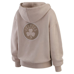 NBA - Boston Celtics WEAR by Erin Andrews Women's Washed Pullover Crewdie - Tan