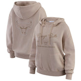 NBA - Chicago Bulls WEAR by Erin Andrews Women's Washed Pullover Crewdie - Tan