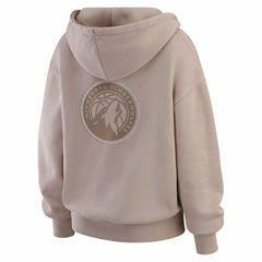 NBA - Minnesota Timberwolves WEAR by Erin Andrews Women's Washed Pullover Crewdie - Tan
